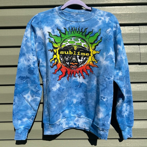Sublime Blue Tie-Dye Sweater - Picture 1 of 6